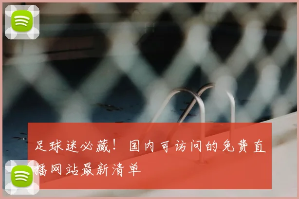 足球迷必藏！国内可访问的免费直播网站最新清单